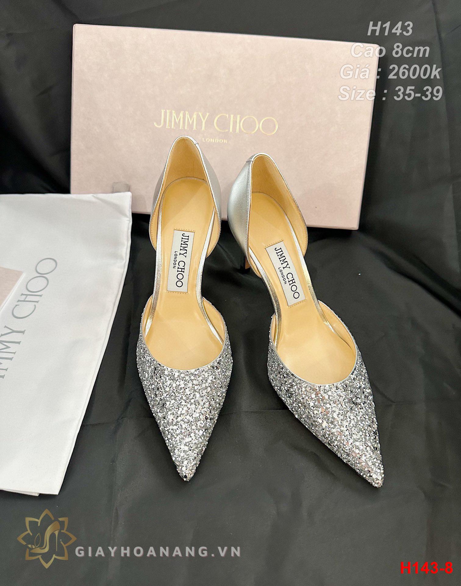 H143-8 Jimmy Choo giày cao gót 8cm siêu cấp