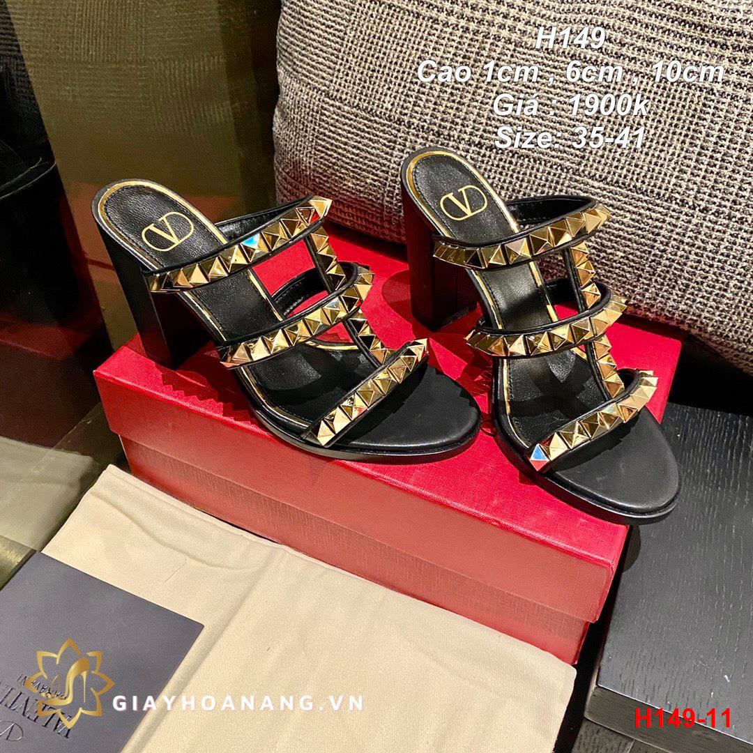 H149-11 Valentino sandal cao 1cm , 6cm , 10cm siêu cấp