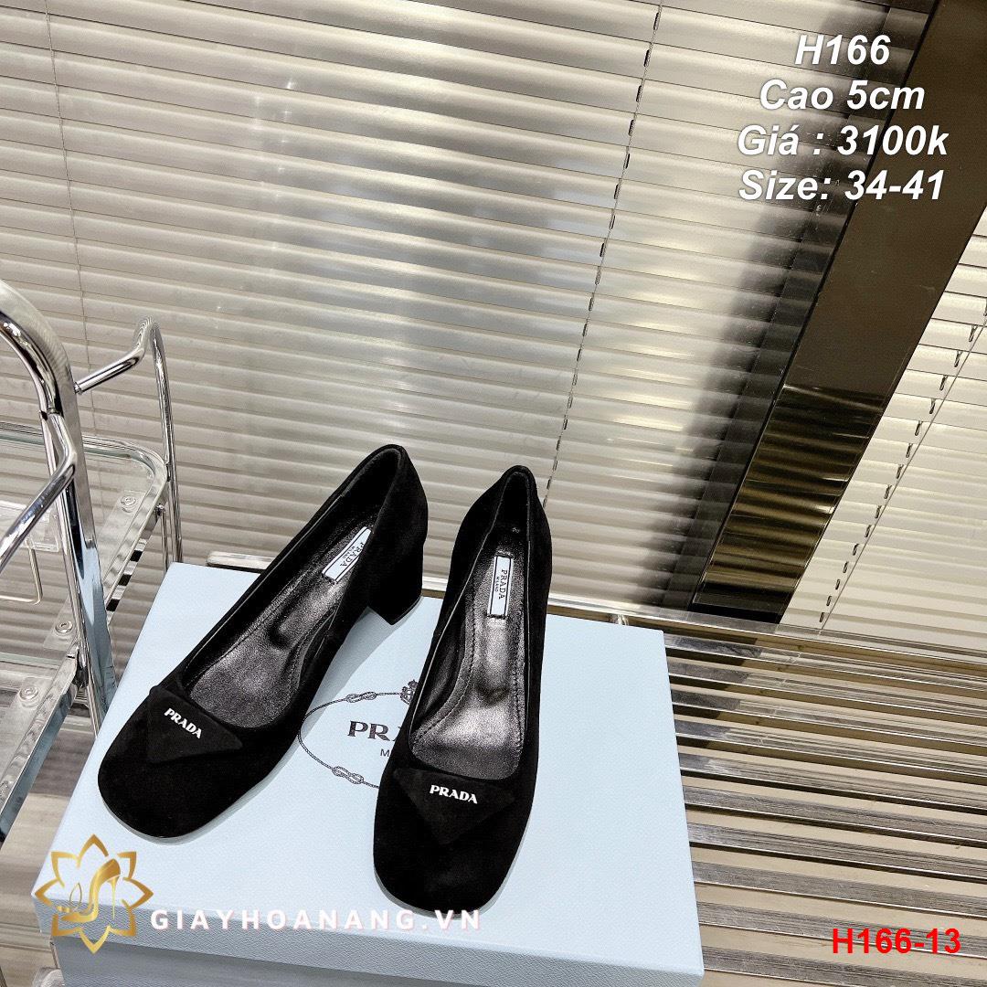 H166-13 Prada giày cao 5cm siêu cấp