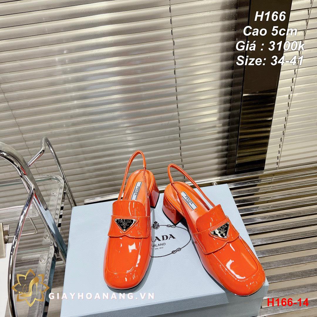 H166-14 Prada sandal cao 5cm siêu cấp