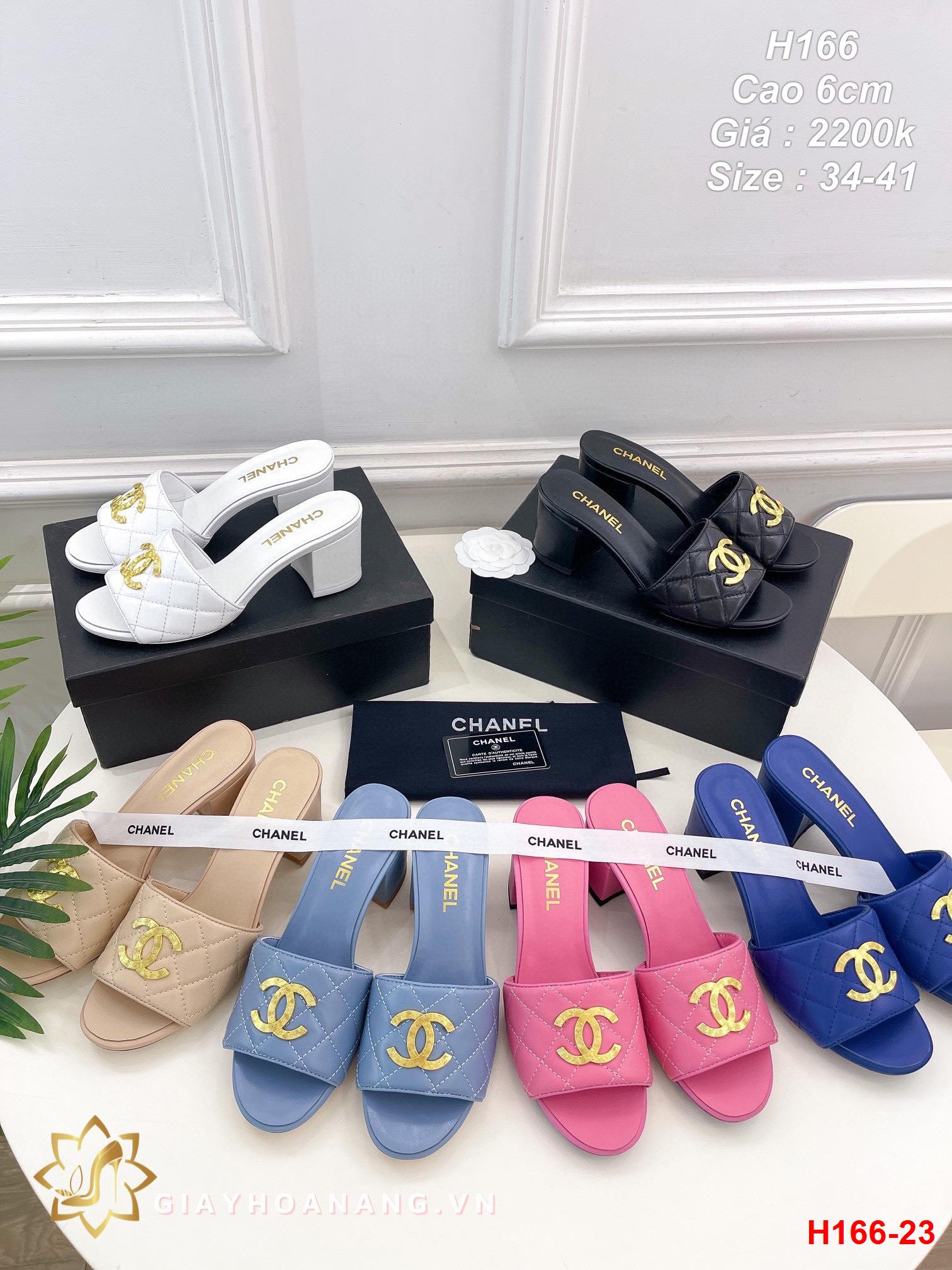 H166-23 Chanel dép cao 6cm siêu cấp