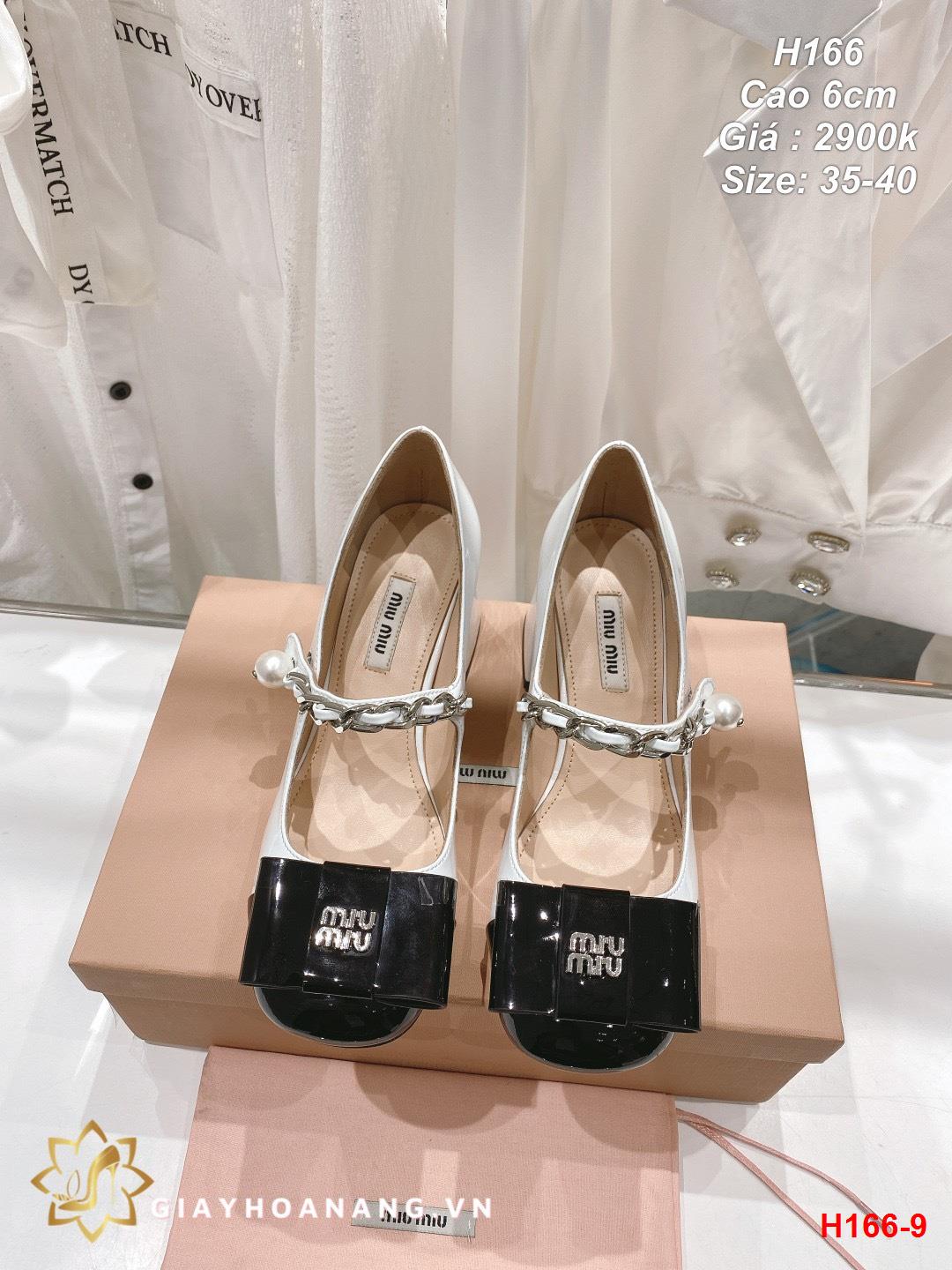 H166-9 Miu Miu giày cao 6cm siêu cấp