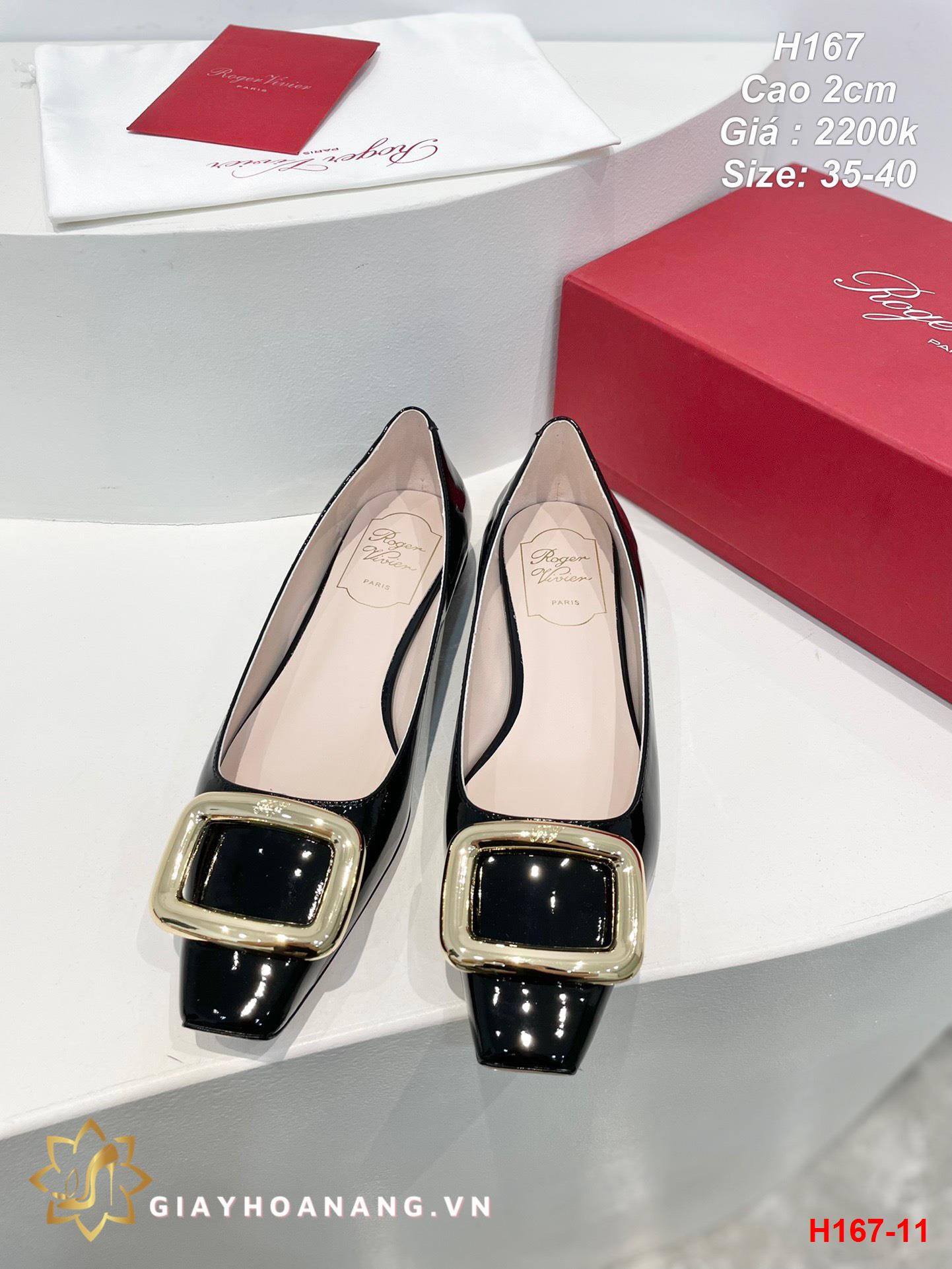 H167-11 Roger Vivier giày cao 2cm siêu cấp