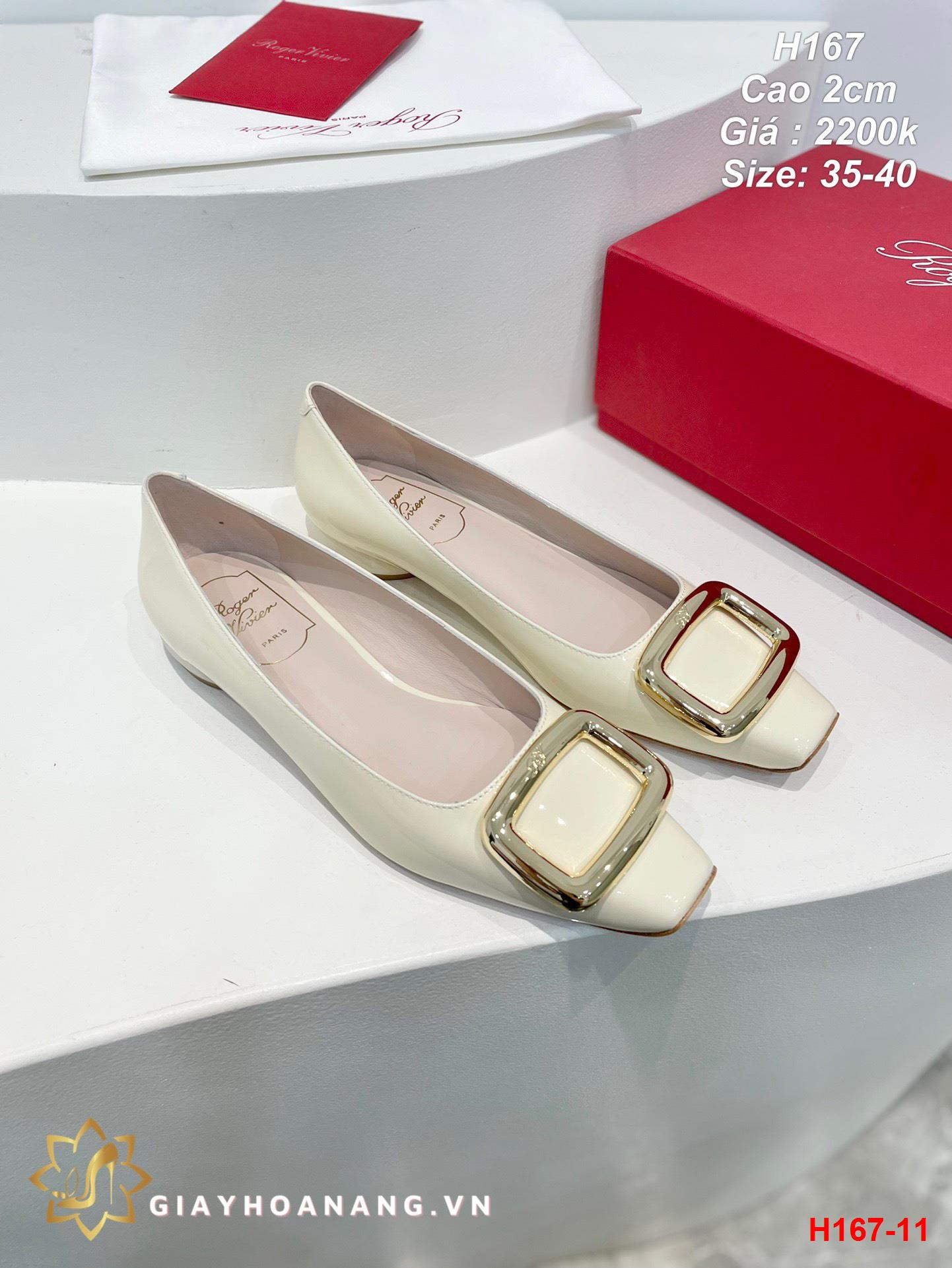 H167-11 Roger Vivier giày cao 2cm siêu cấp