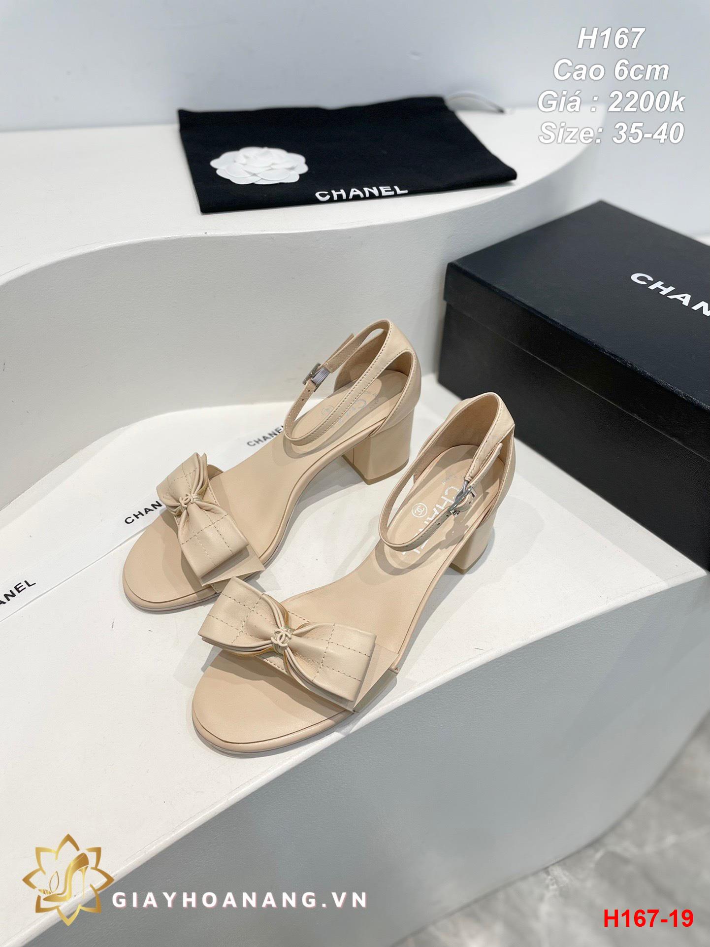 H167-19 Chanel sandal cao 6cm siêu cấp