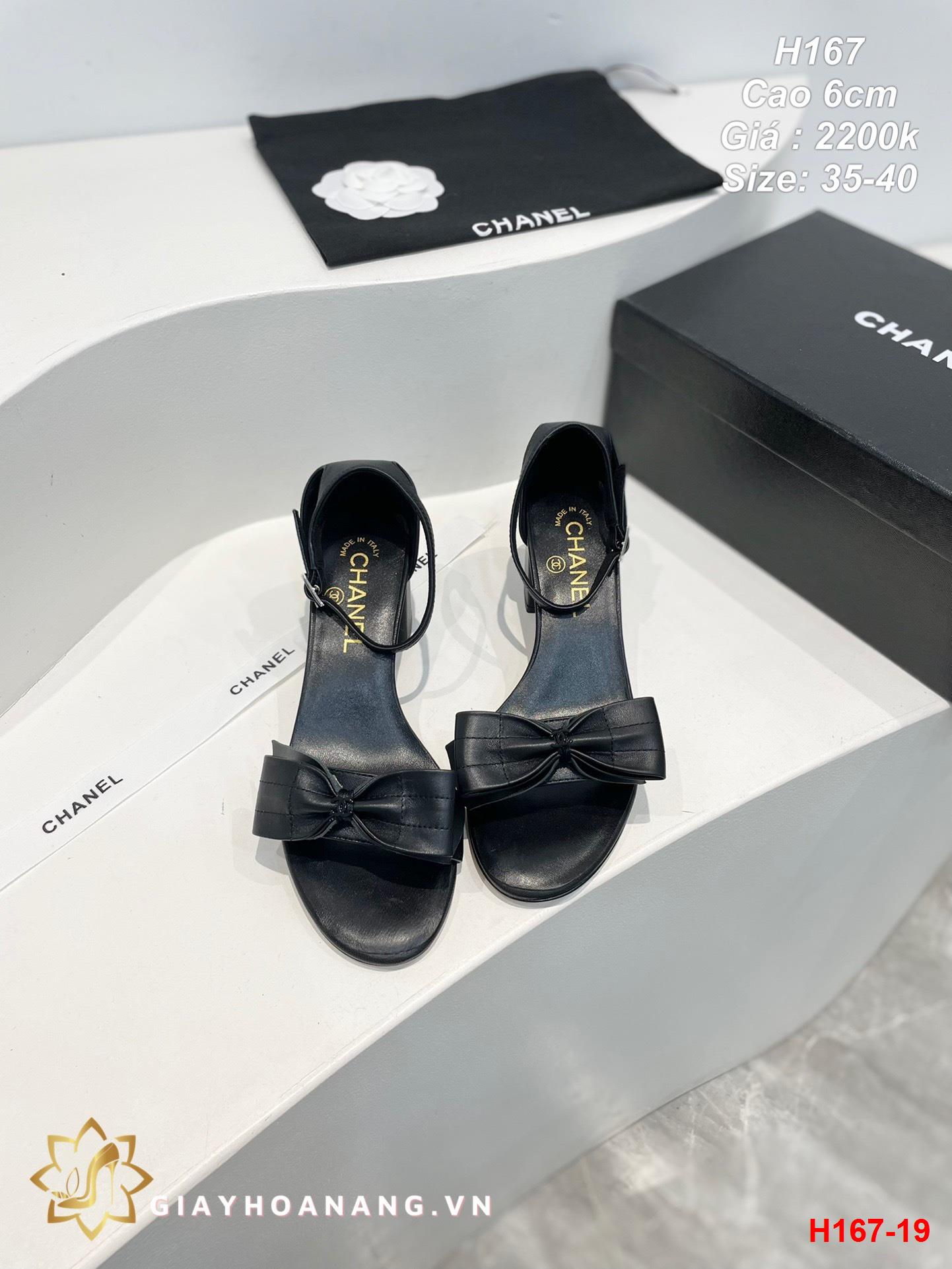 H167-19 Chanel sandal cao 6cm siêu cấp