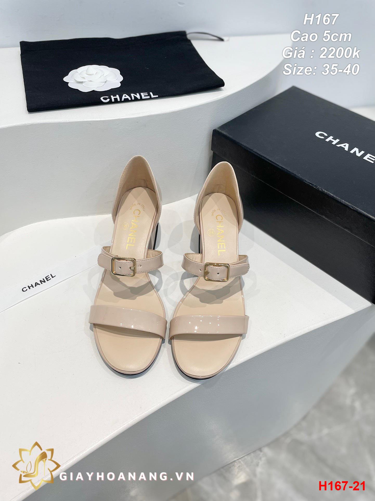 H167-21 Chanel sandal cao 5cm siêu cấp