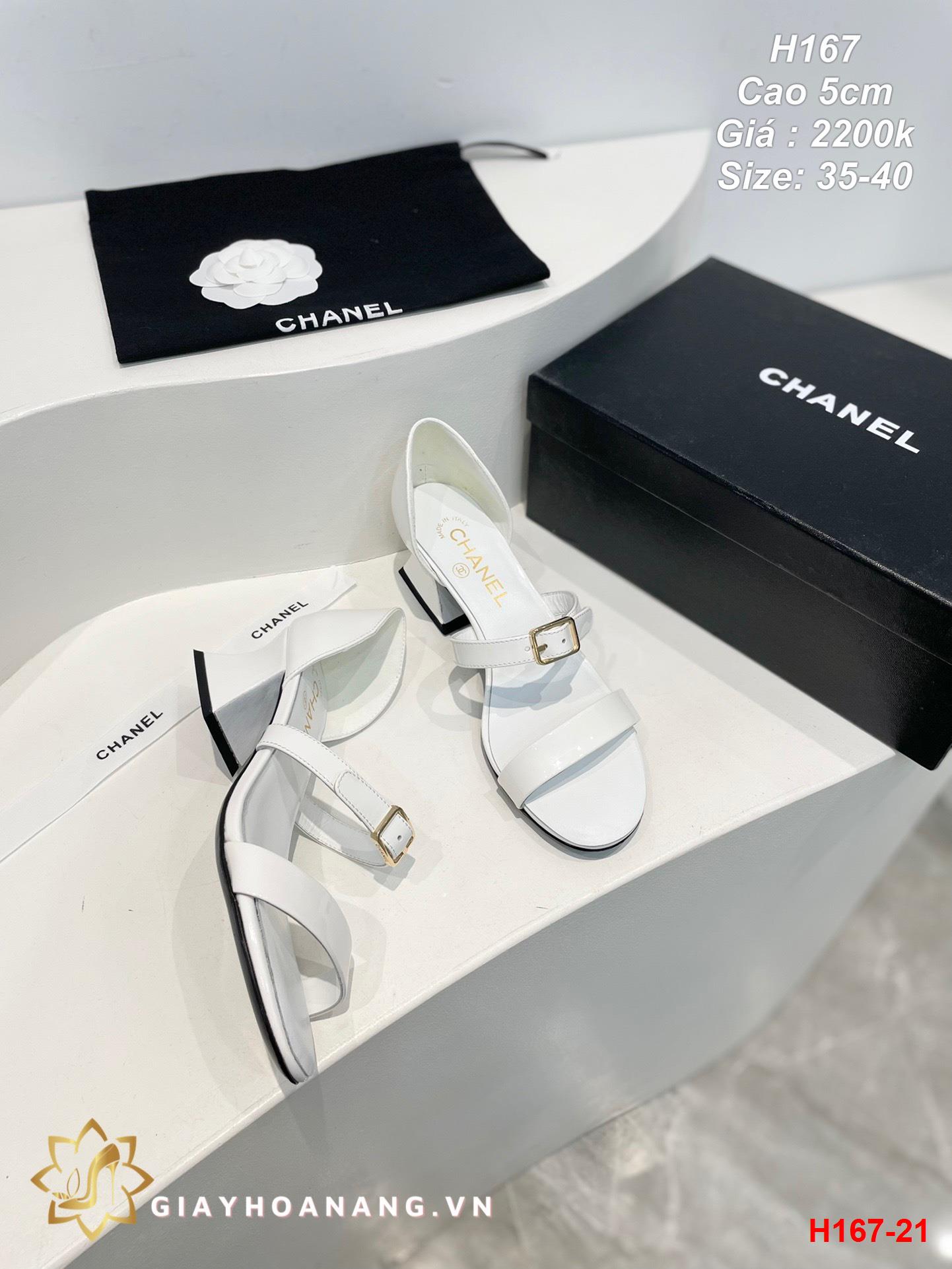 H167-21 Chanel sandal cao 5cm siêu cấp