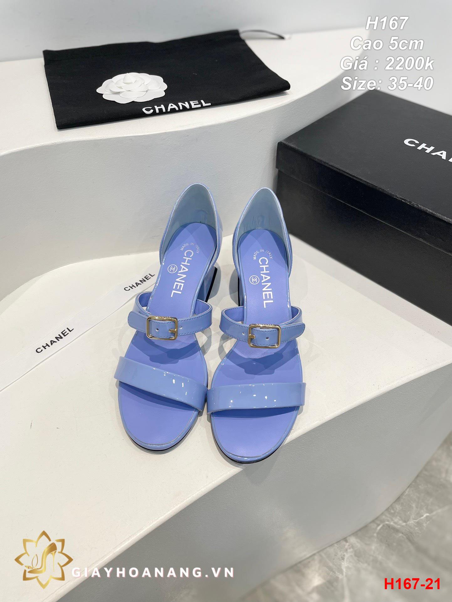 H167-21 Chanel sandal cao 5cm siêu cấp