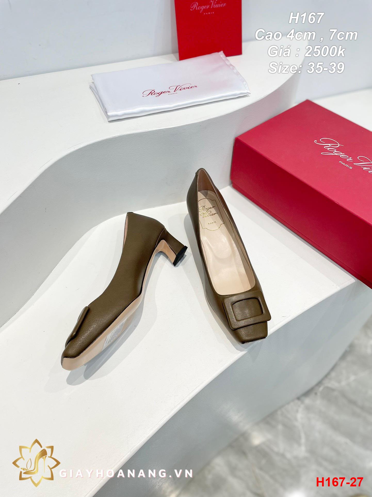 H167-27 Roger Vivier giày cao 4cm , 7cm siêu cấp