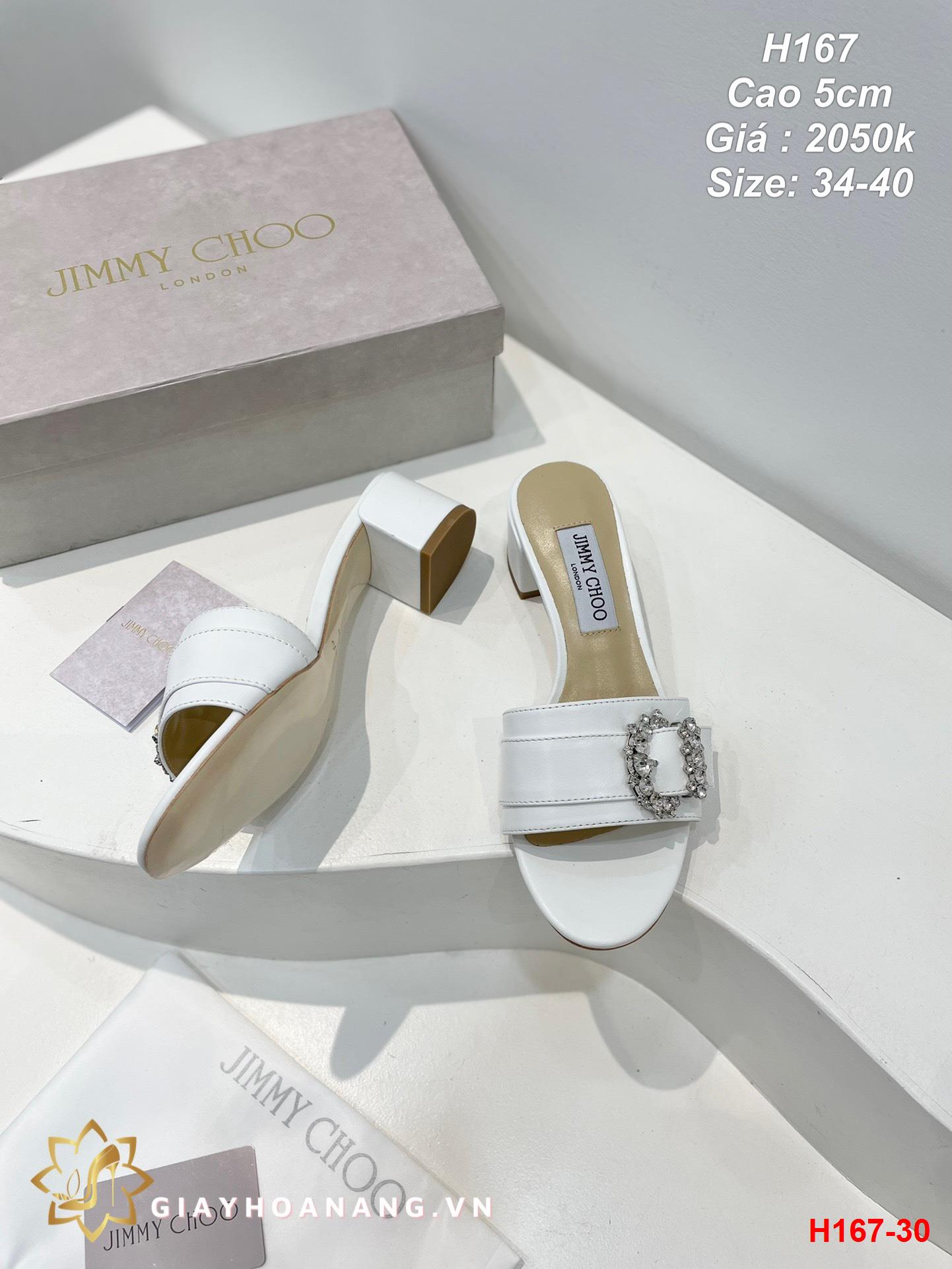 H167-30 Jimmy Choo dép cao 5cm siêu cấp