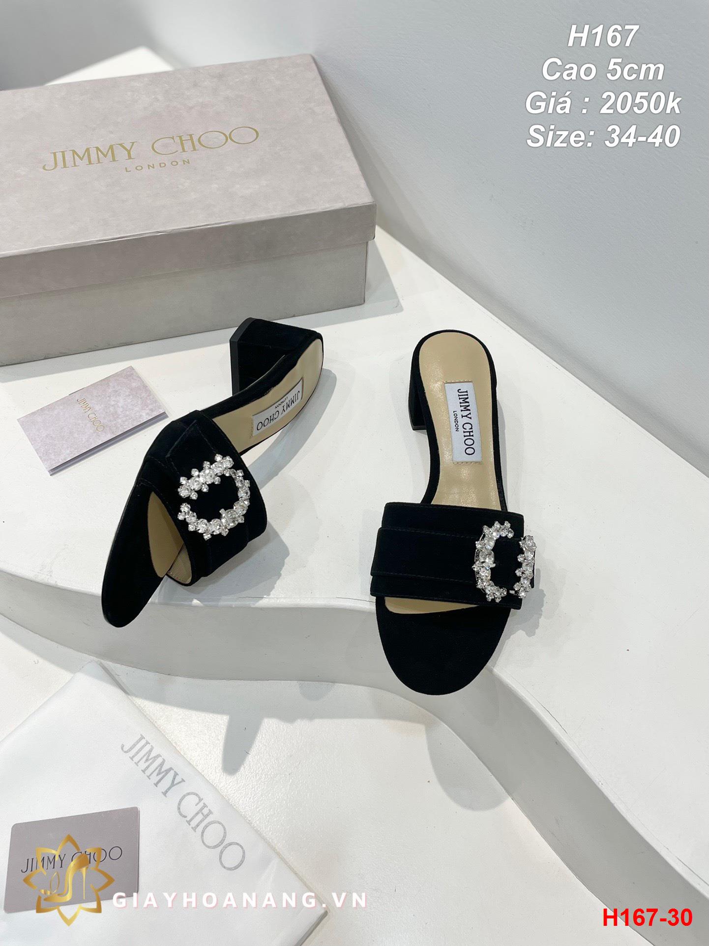 H167-30 Jimmy Choo dép cao 5cm siêu cấp