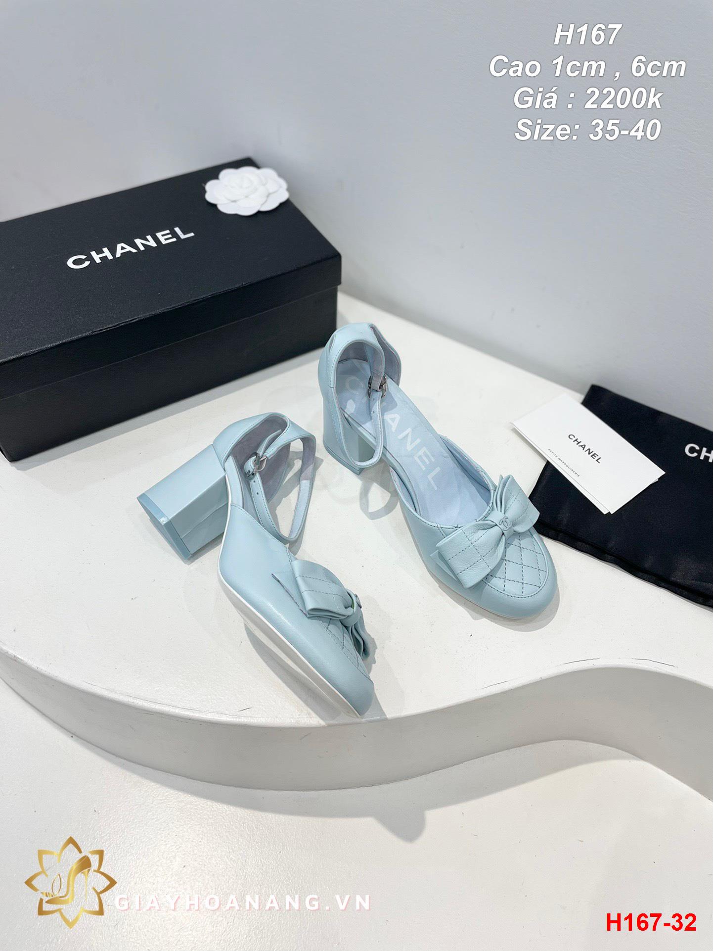 H167-32 Chanel sandal cao 1cm , 6cm siêu cấp