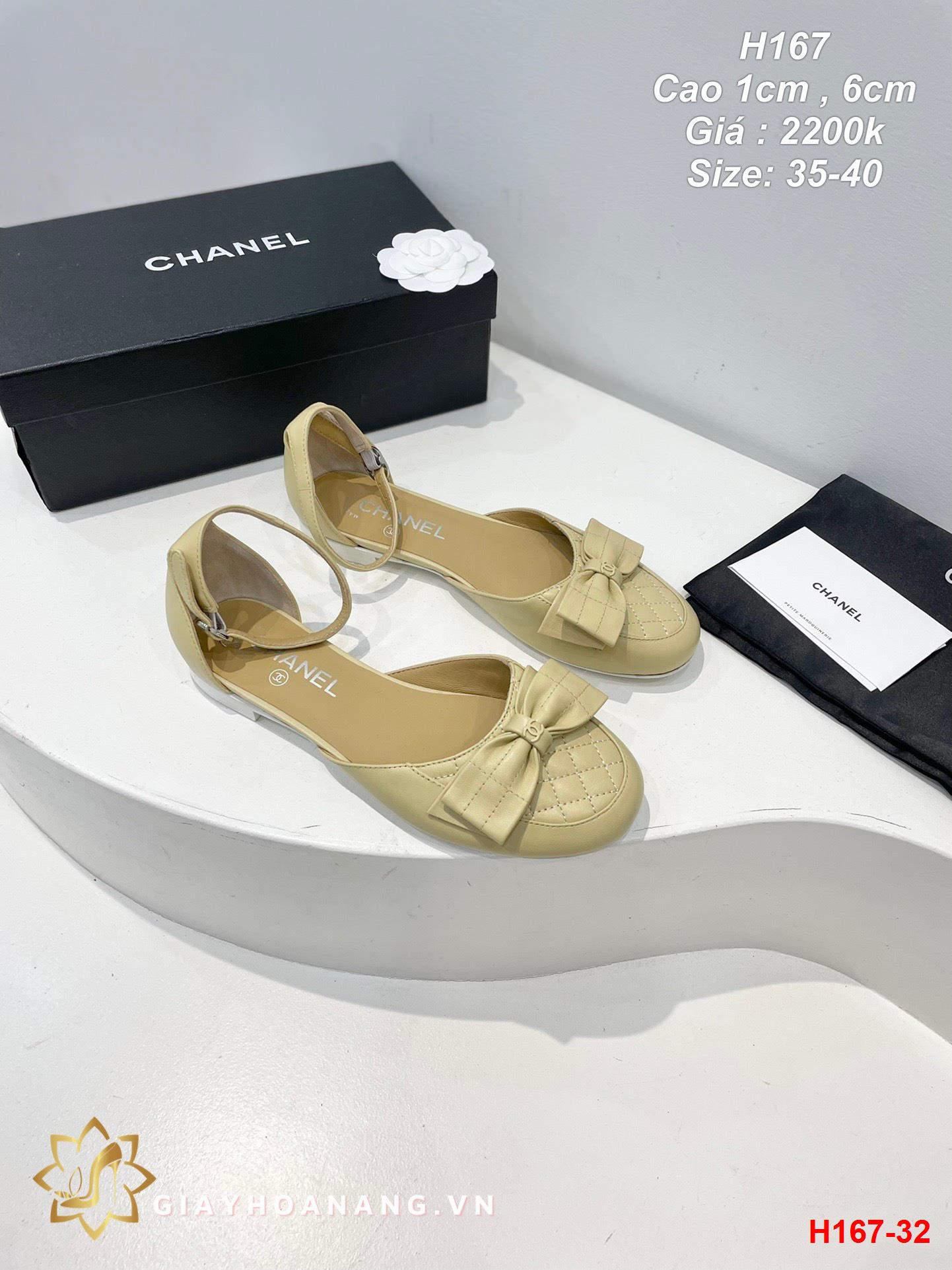 H167-32 Chanel sandal cao 1cm , 6cm siêu cấp