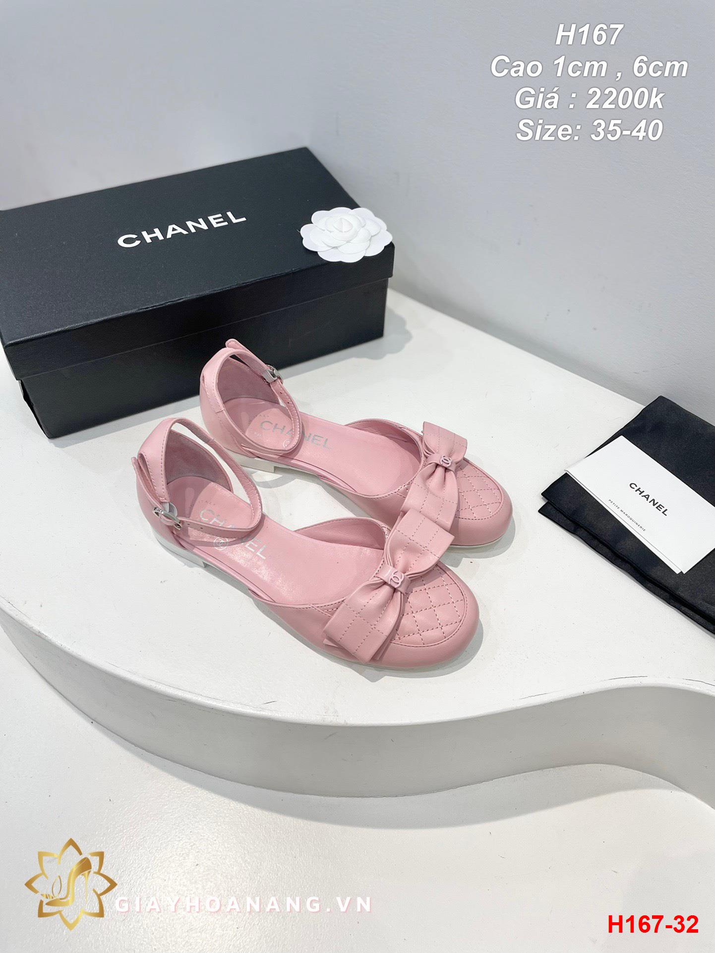 H167-32 Chanel sandal cao 1cm , 6cm siêu cấp