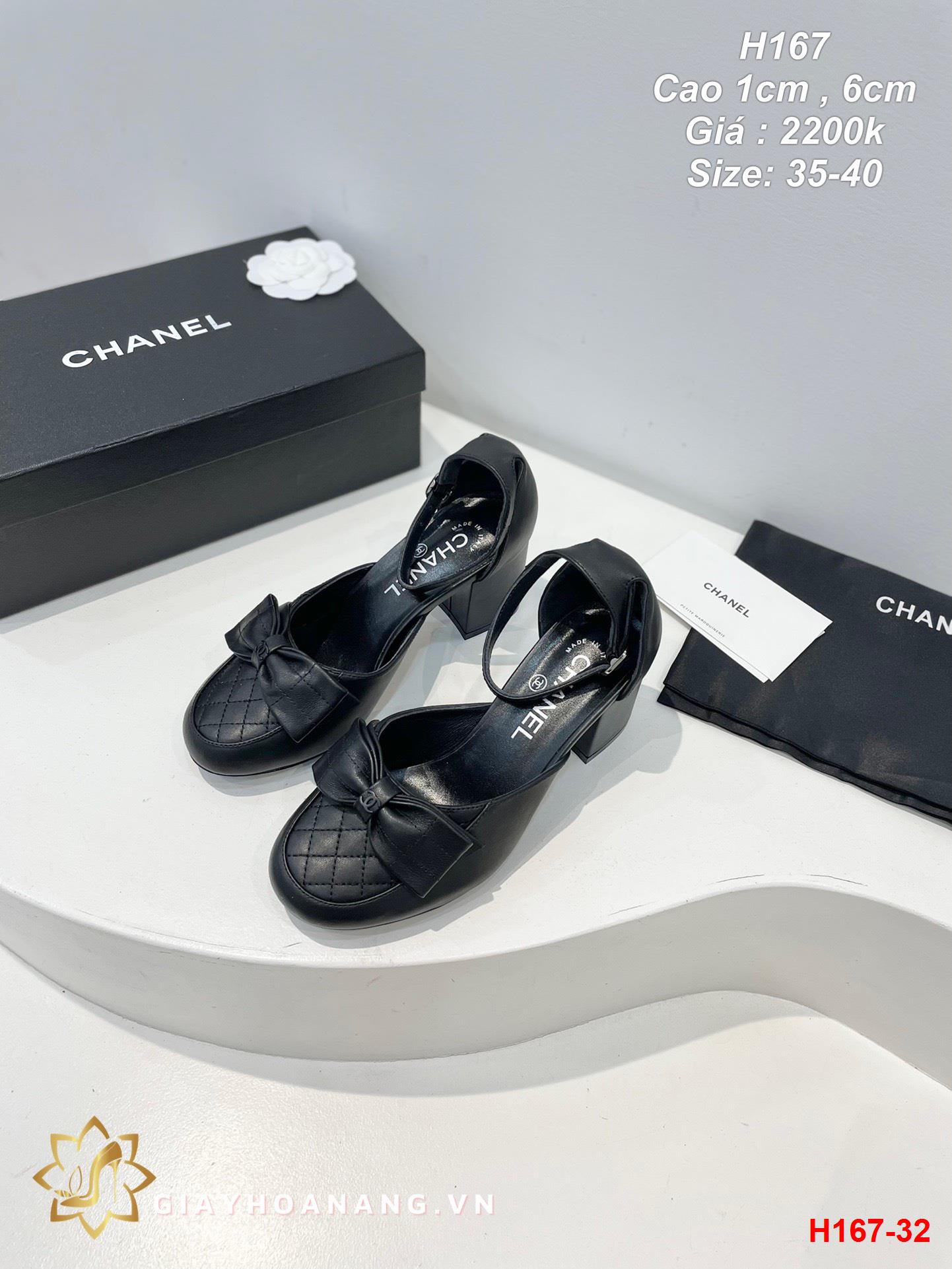 H167-32 Chanel sandal cao 1cm , 6cm siêu cấp