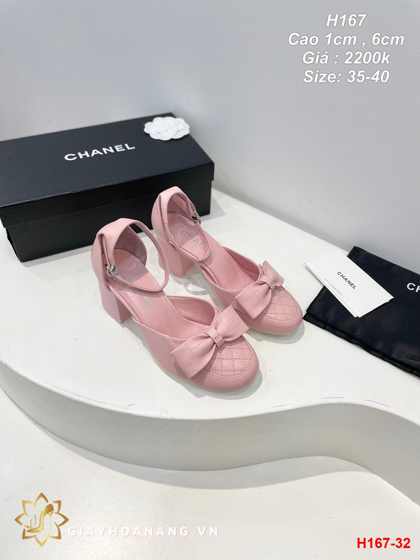H167-32 Chanel sandal cao 1cm , 6cm siêu cấp