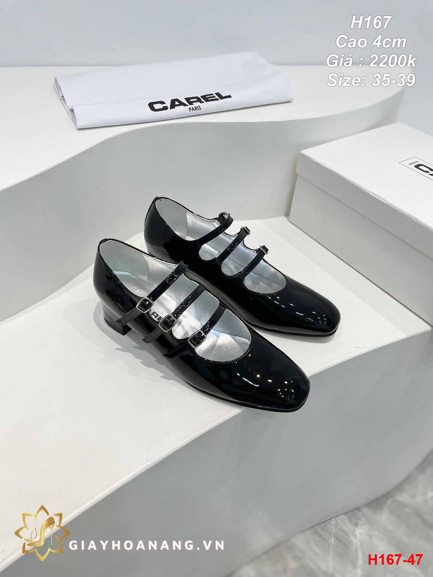 H167-47 Carel giày cao 4cm siêu cấp