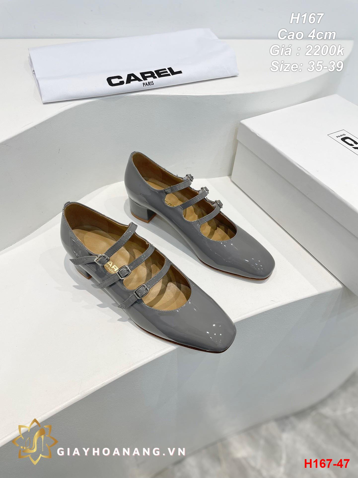 H167-47 Carel giày cao 4cm siêu cấp