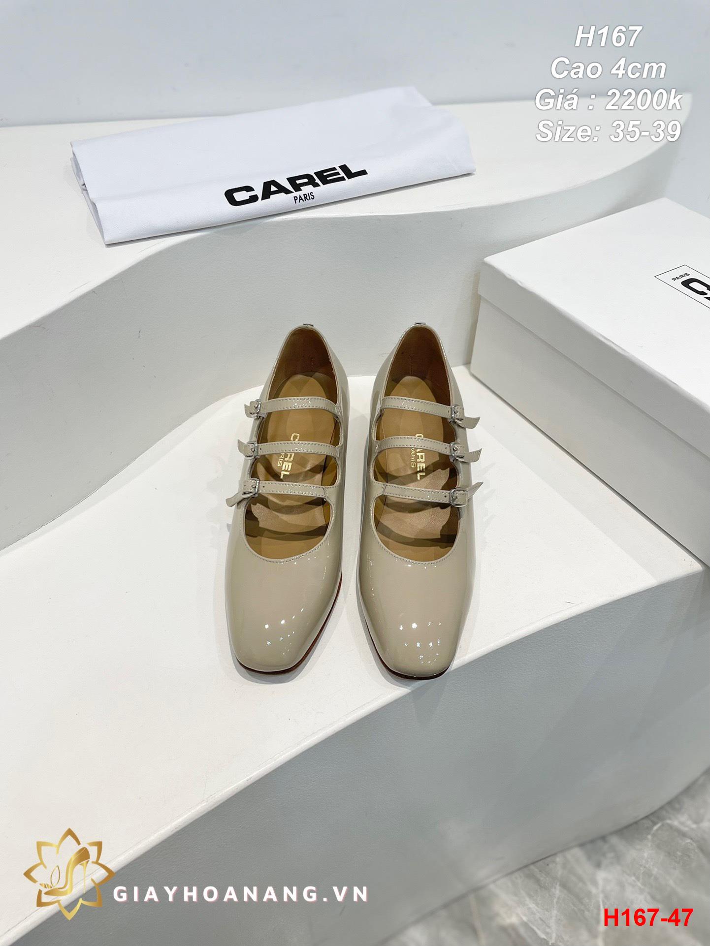 H167-47 Carel giày cao 4cm siêu cấp