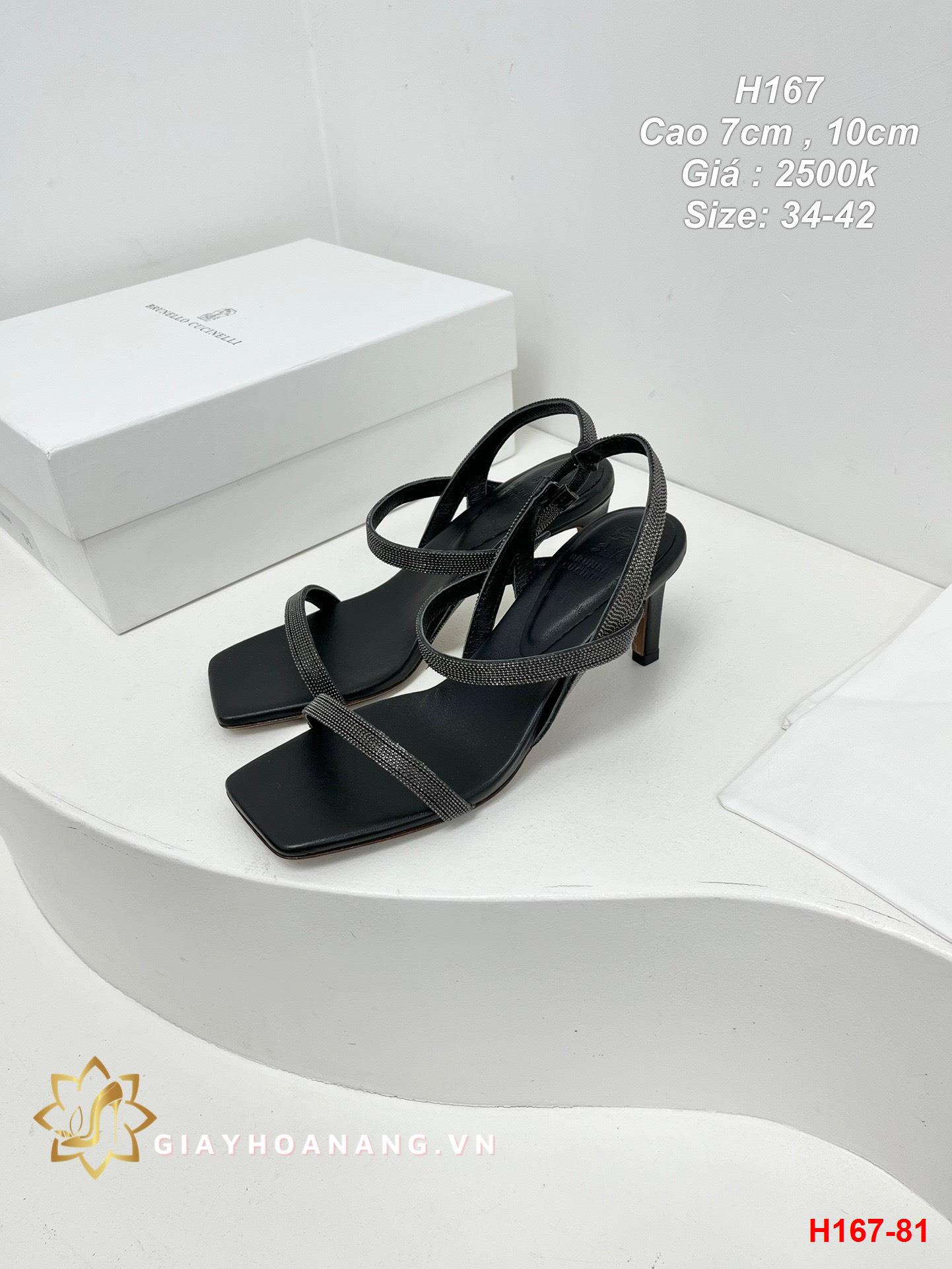 H167-81 Brunello sandal cao 7cm , 10cm siêu cấp
