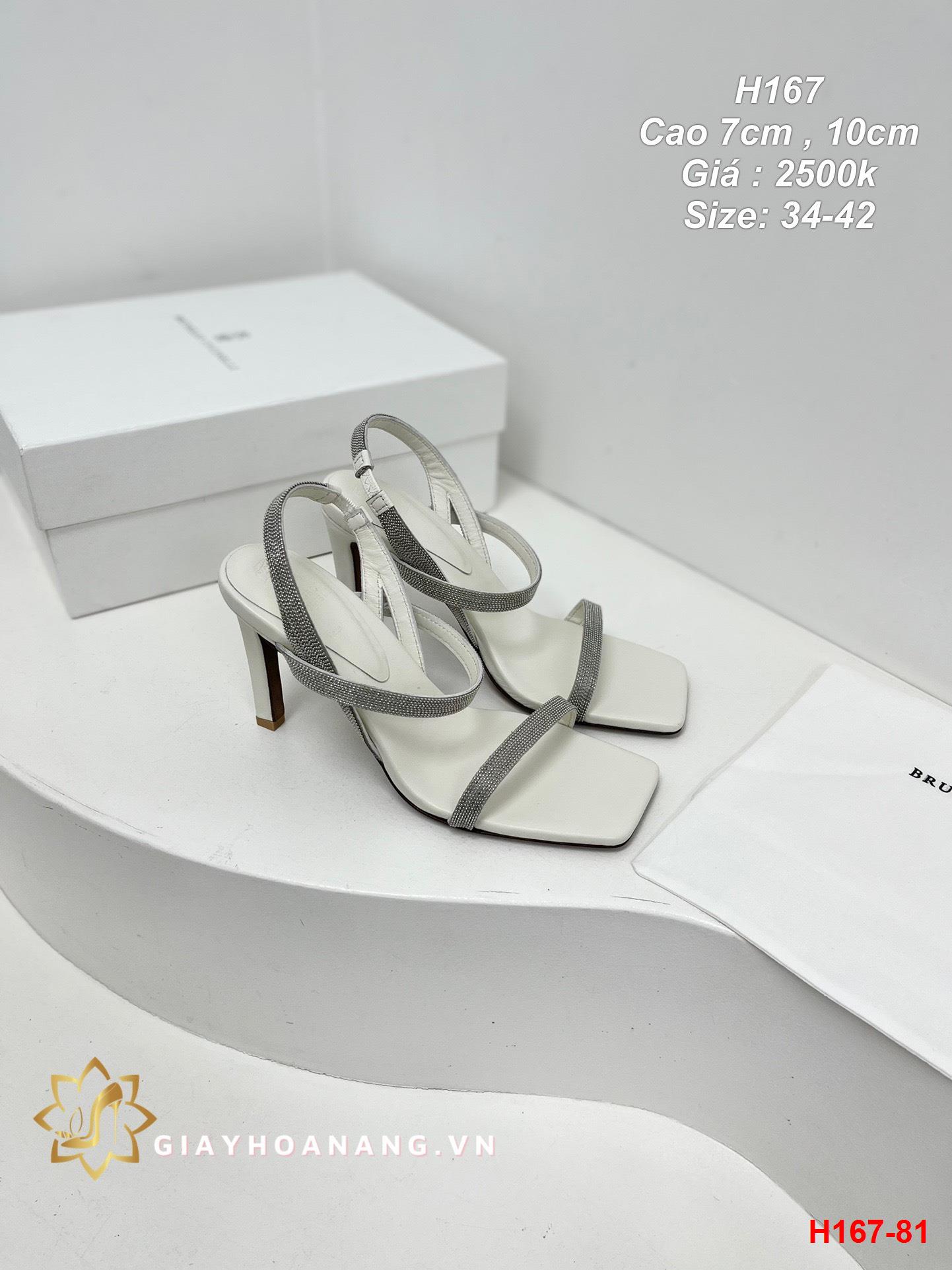 H167-81 Brunello sandal cao 7cm , 10cm siêu cấp