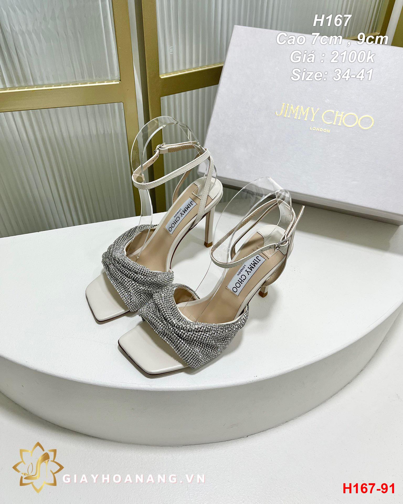 H167-91 Jimmy Choo sandal cao 7cm , 9cm siêu cấp