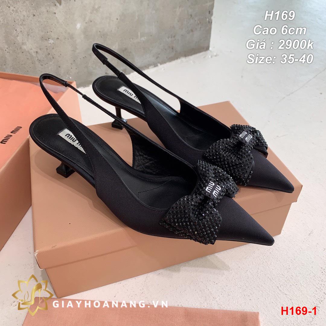 H169-1 Miu Miu sandal cao 6cm siêu cấp