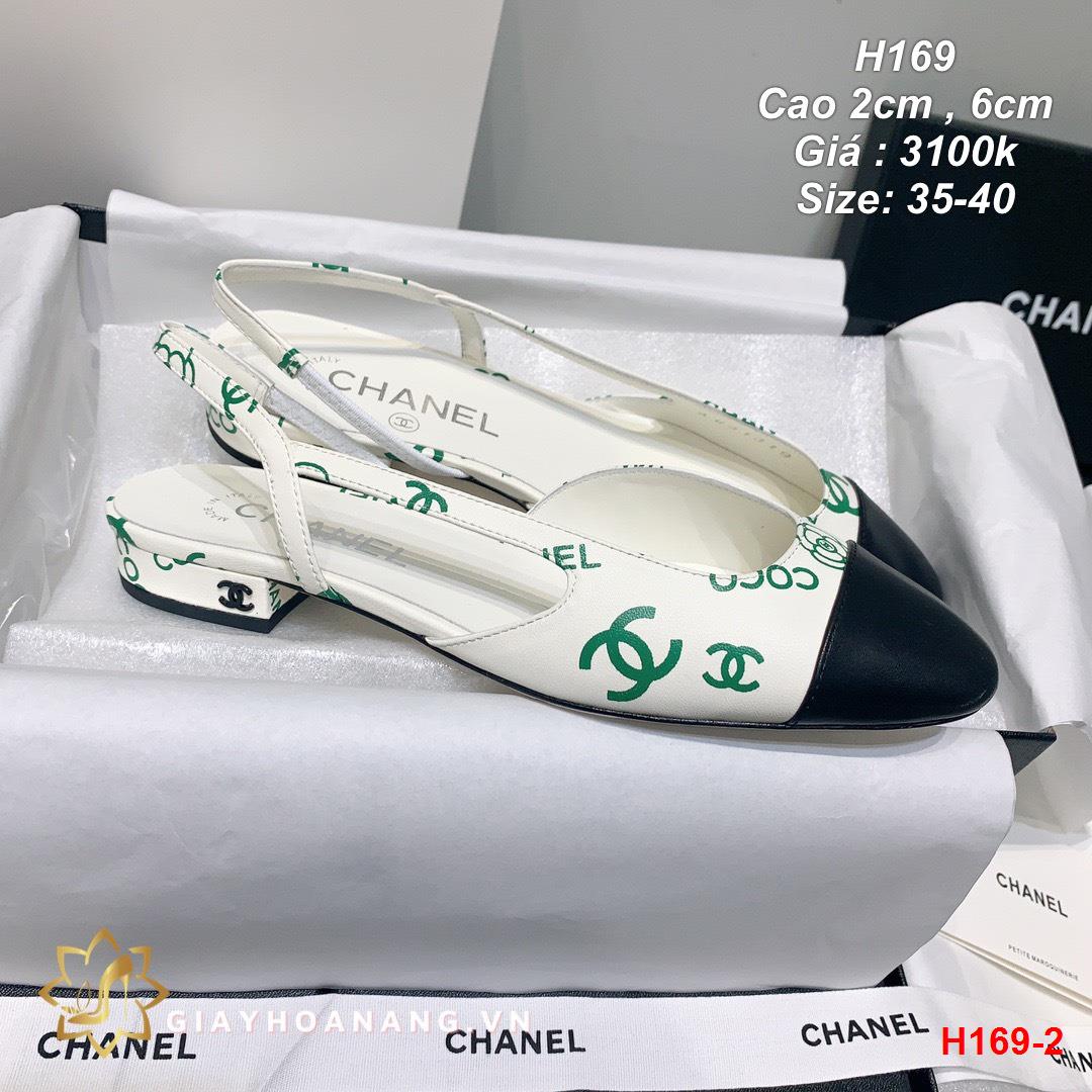 H169-2 Chanel sandal cao 2cm , 6cm siêu cấp