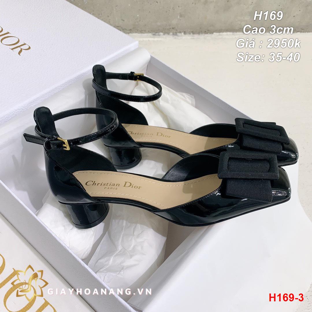 H169-3 Dior sandal cao 3cm siêu cấp