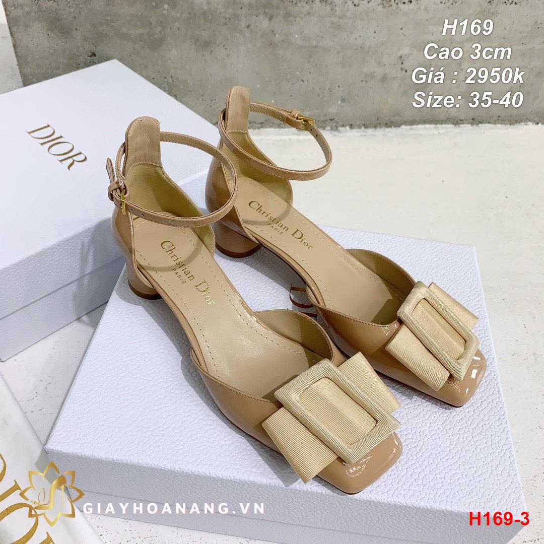 H169-3 Dior sandal cao 3cm siêu cấp