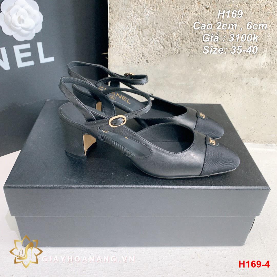 H169-4 Chanel sandal cao 2cm , 6cm siêu cấp