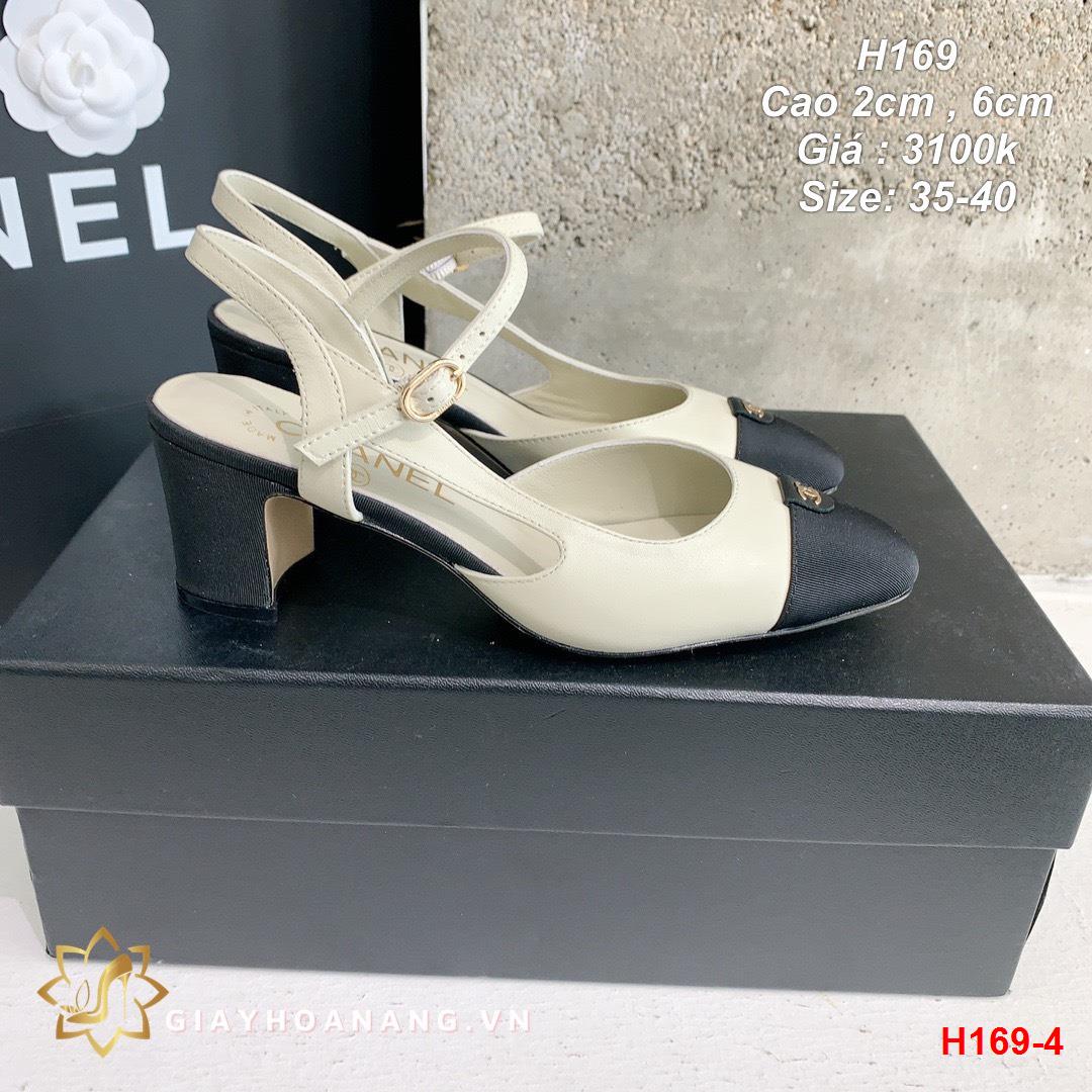 H169-4 Chanel sandal cao 2cm , 6cm siêu cấp