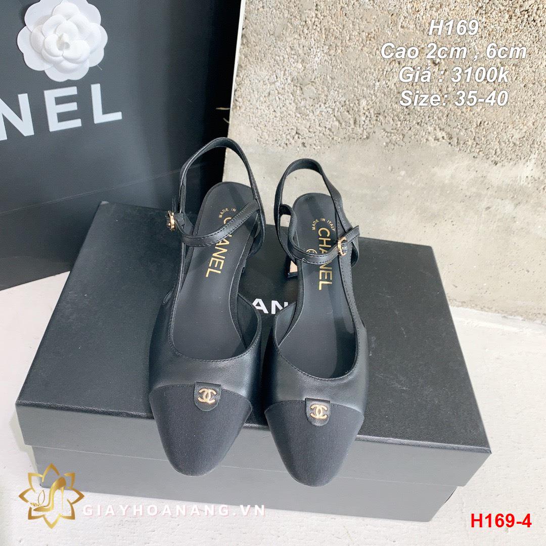 H169-4 Chanel sandal cao 2cm , 6cm siêu cấp