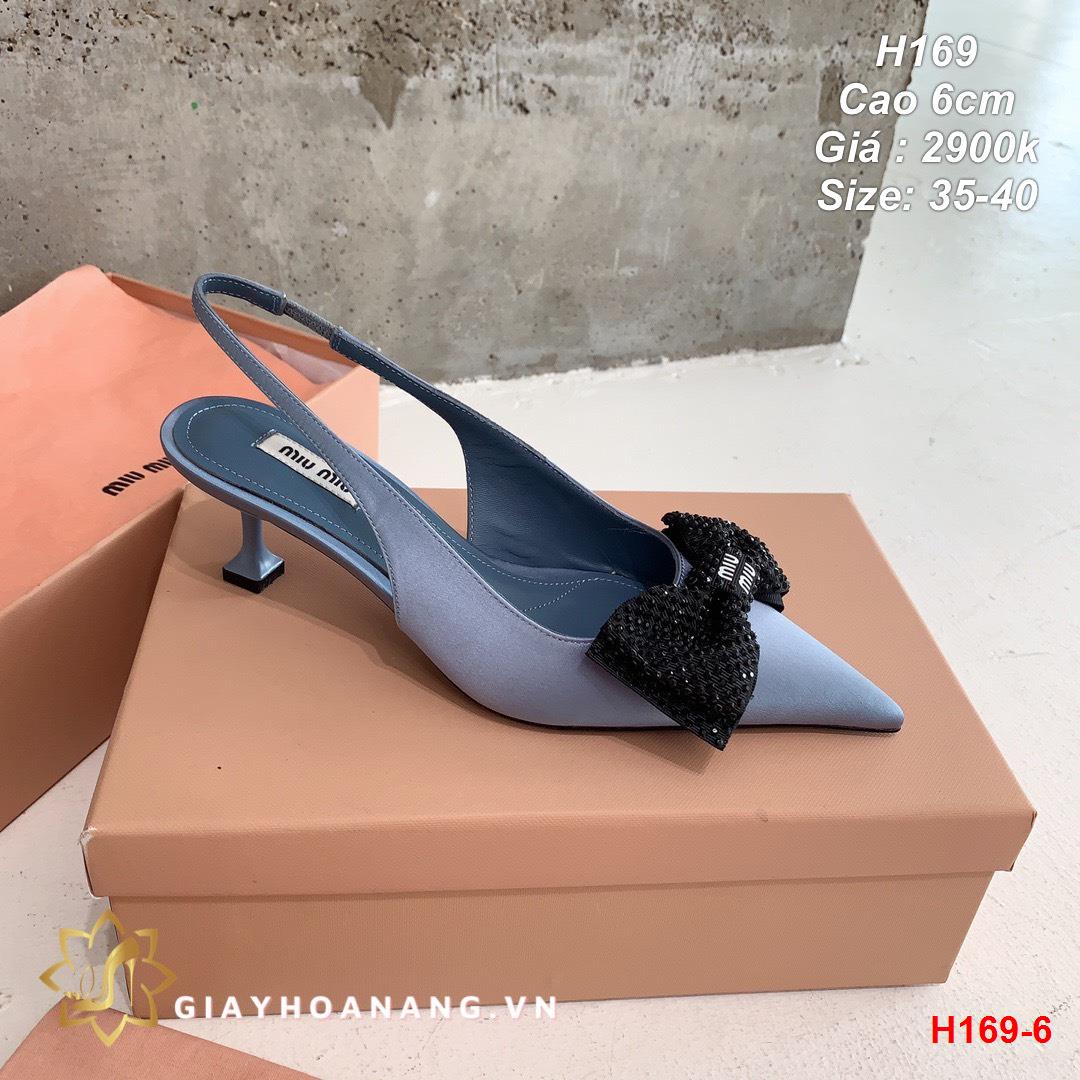 H169-6 Miu Miu sandal cao 6cm siêu cấp