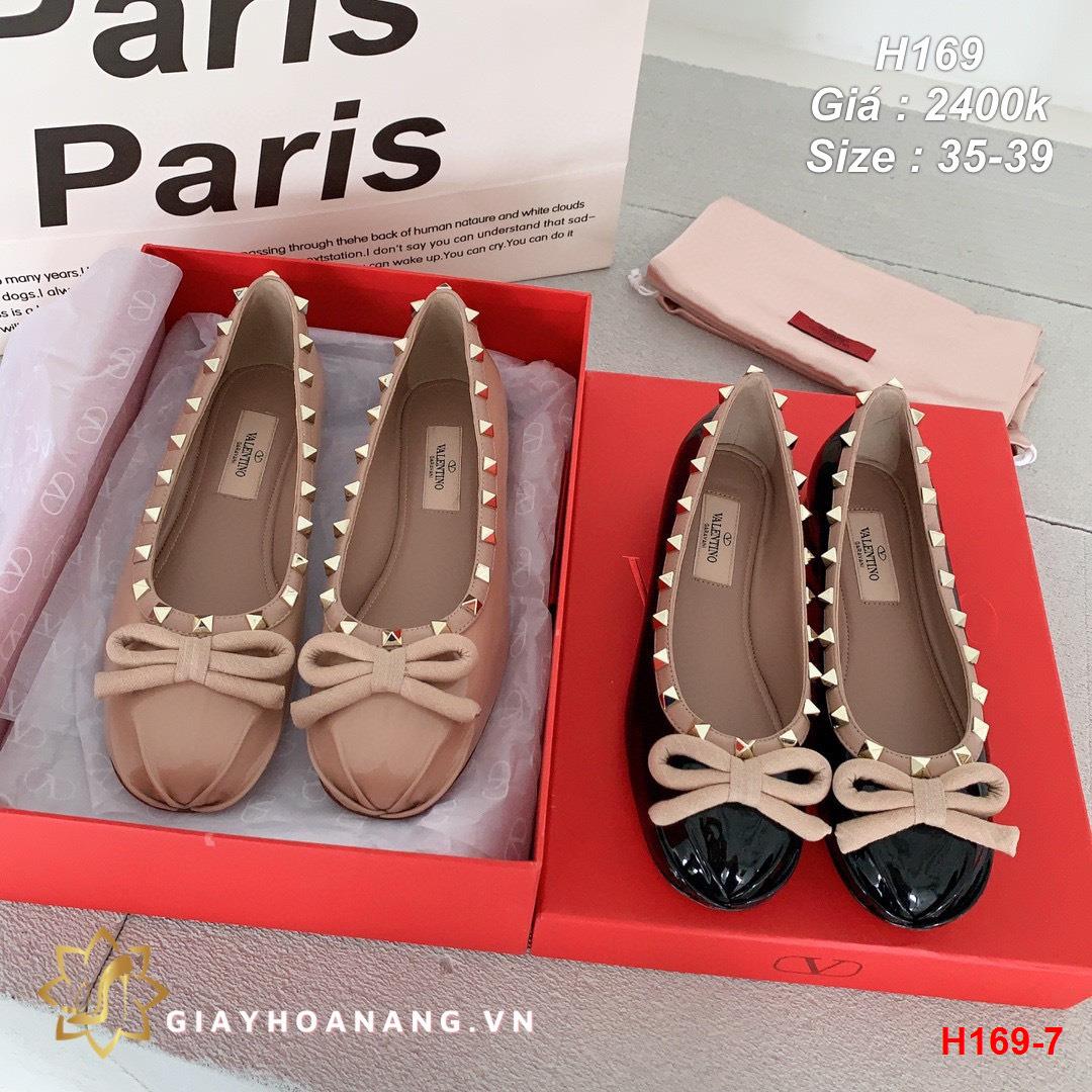 H169-7 Valentino giày bệt siêu cấp