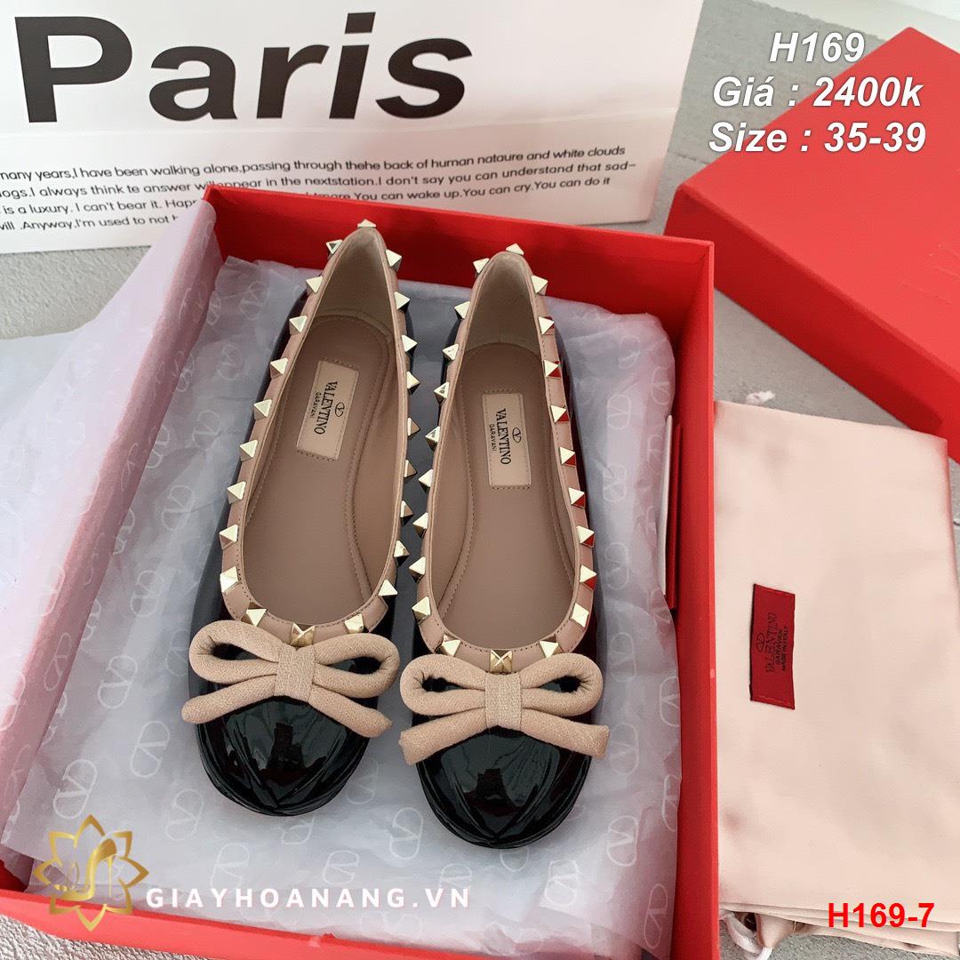 H169-7 Valentino giày bệt siêu cấp