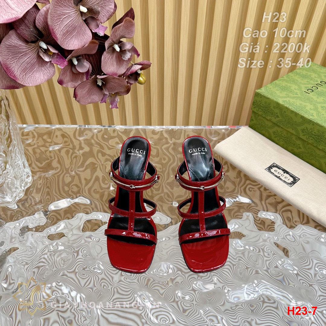 H23-7 Gucci sandal cao gót 10cm siêu cấp