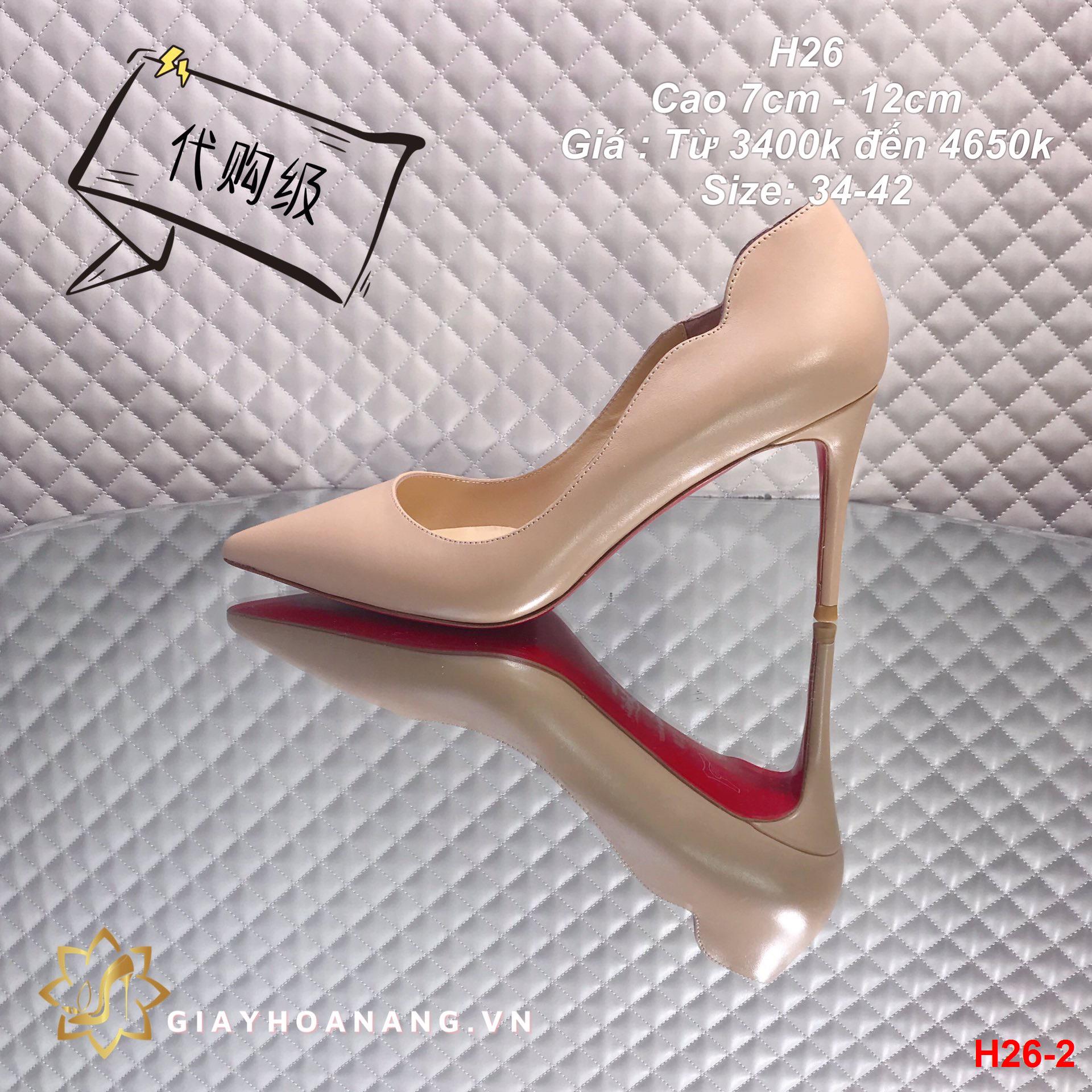 H26-2 Louboutin giày cao 7cm, 10cm, 12cm siêu cấp