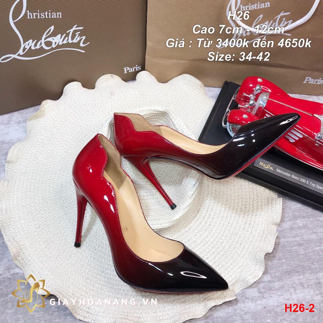 H26-2 Louboutin giày cao 7cm, 10cm, 12cm siêu cấp