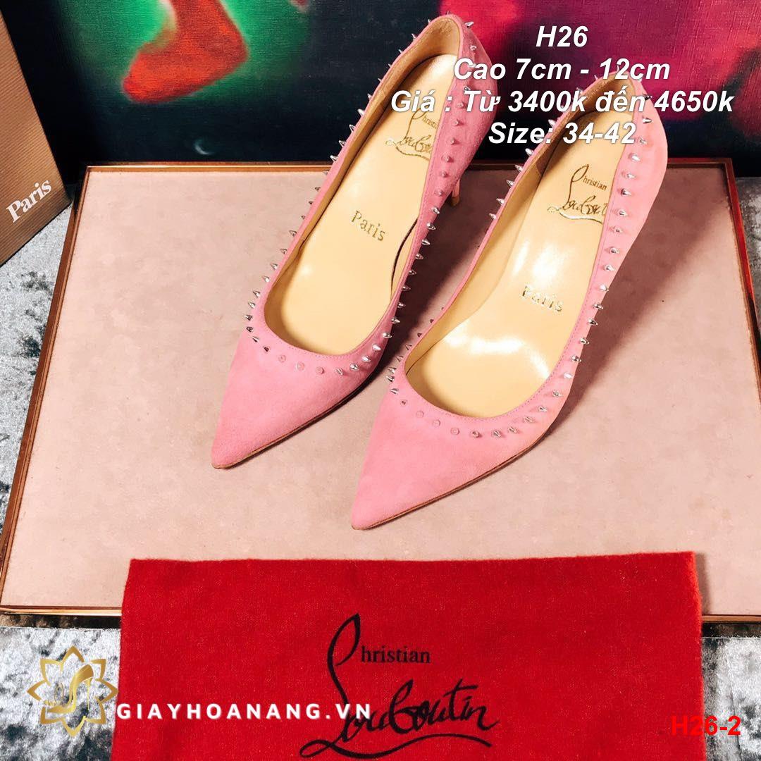 H26-2 Louboutin giày cao 7cm, 10cm, 12cm siêu cấp