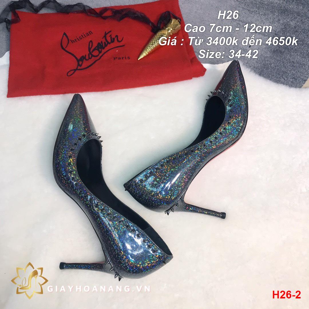 H26-2 Louboutin giày cao 7cm, 10cm, 12cm siêu cấp