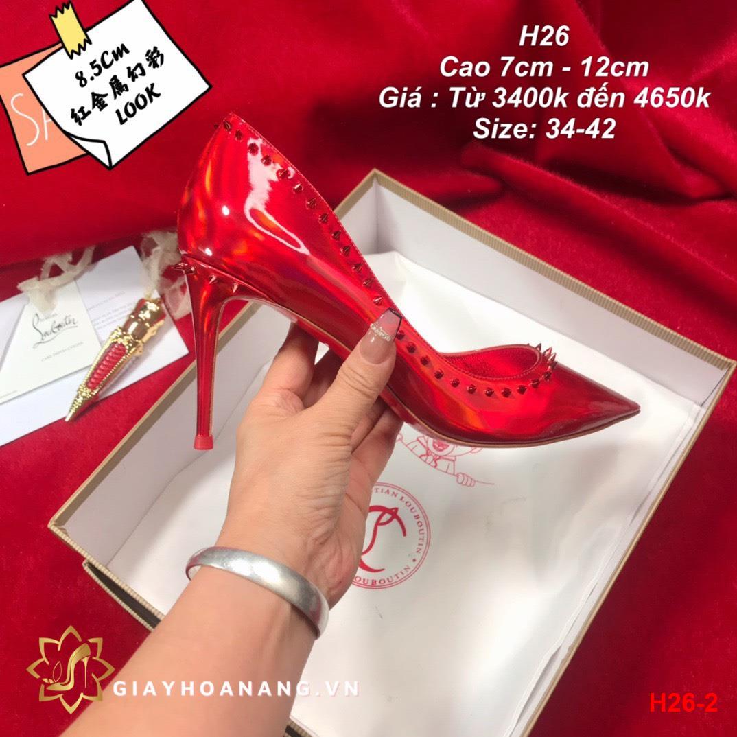 H26-2 Louboutin giày cao 7cm, 10cm, 12cm siêu cấp