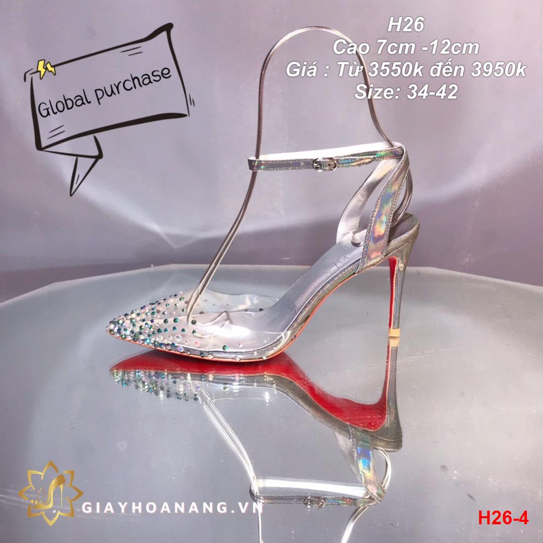 H26-4 Louboutin sandal cao 7cm -12cm siêu cấp