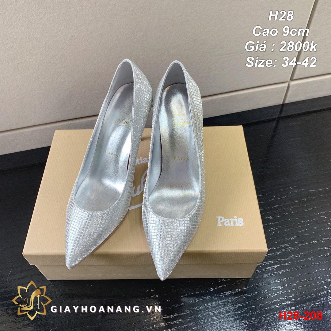 H28-208 Louboutin giày cao 9cm siêu cấp