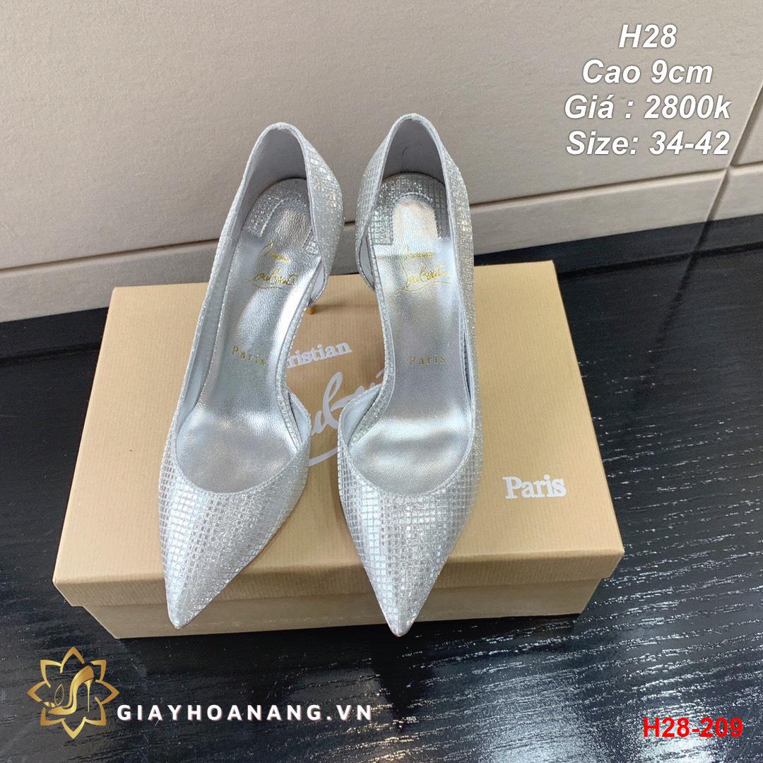 H28-209 Louboutin giày cao 9cm siêu cấp