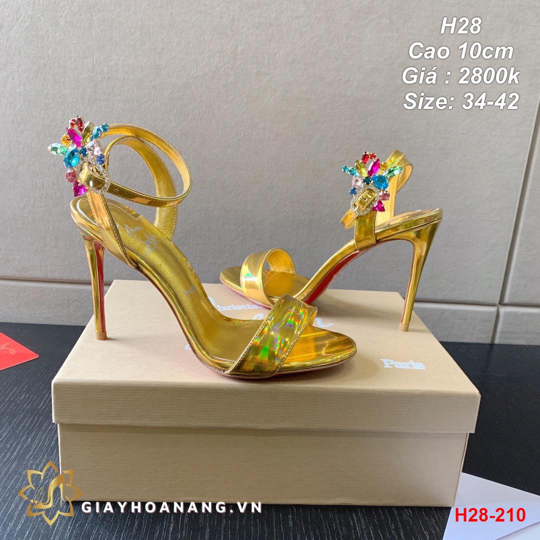 H28-210 Louboutin sandal cao 10cm siêu cấp