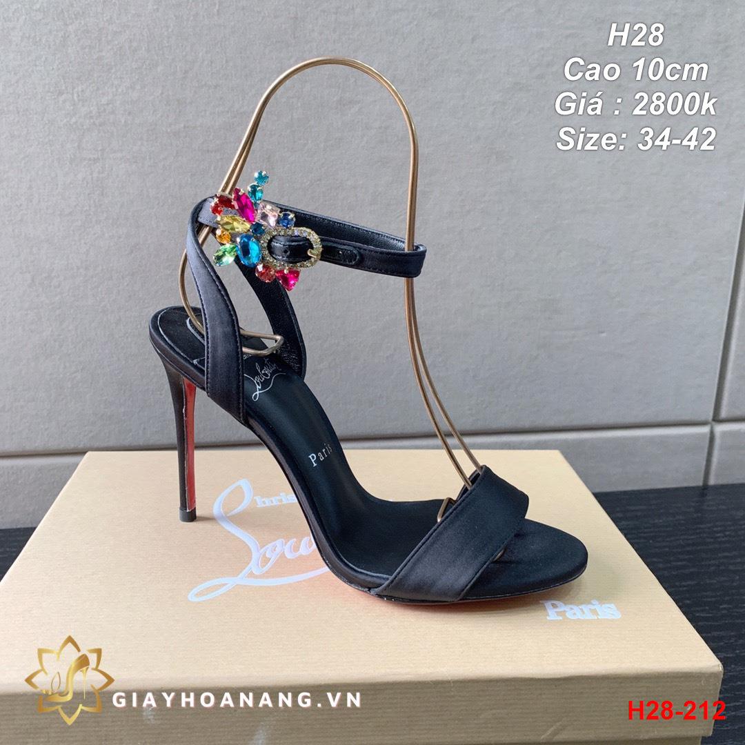 H28-212 Louboutin sandal cao 10cm siêu cấp