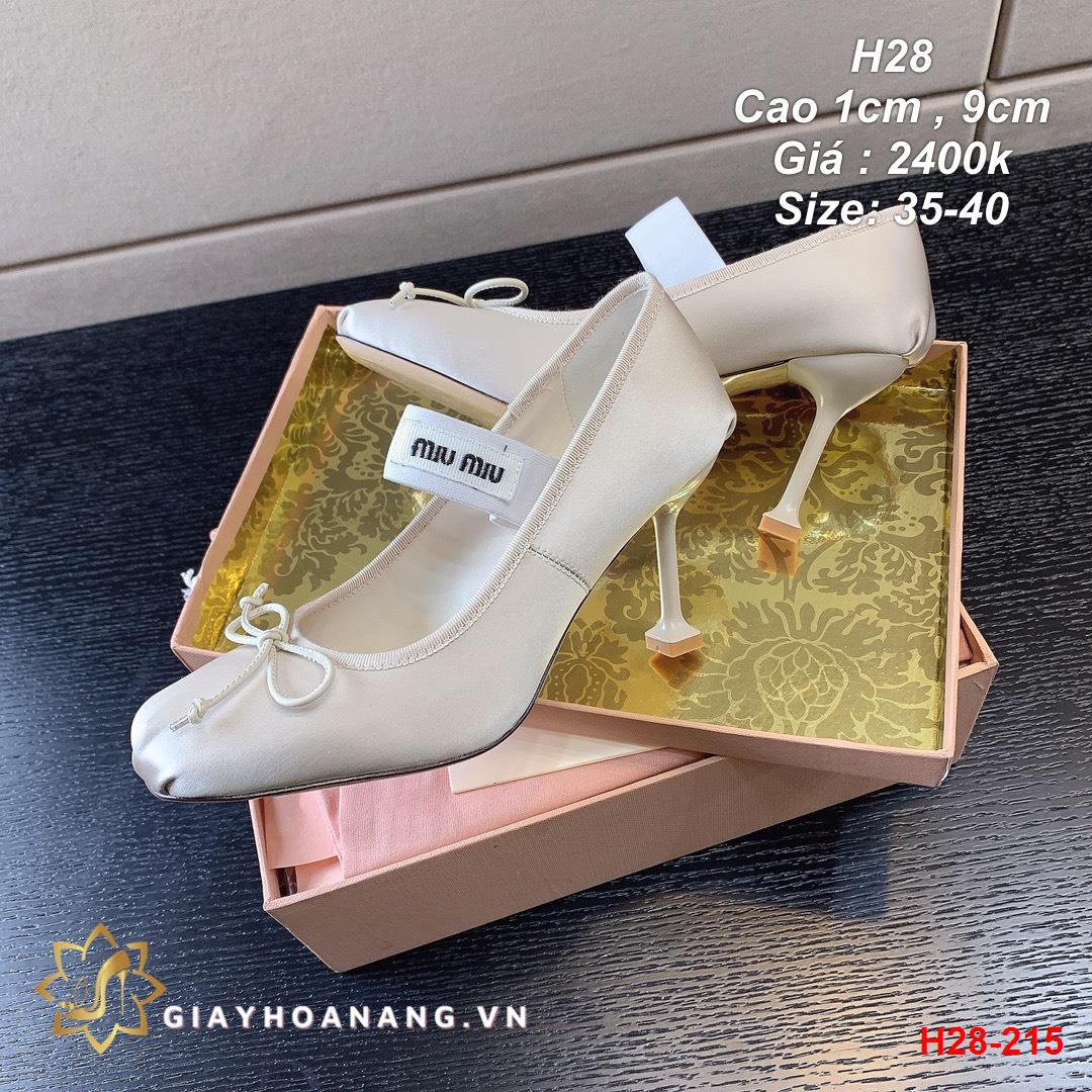 H28-215 Miu Miu giày cao 1cm , 9cm siêu cấp