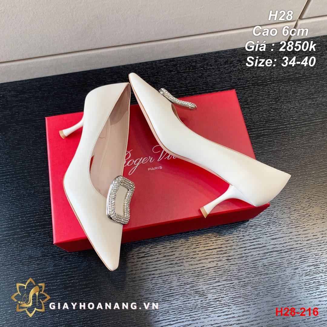 H28-216 Roger Vivier giày cao 6cm siêu cấp